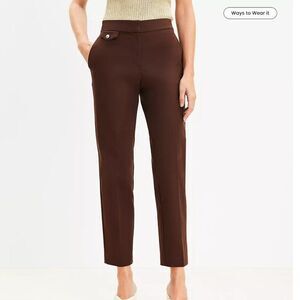 Coin Pocket Riviera Slim Pants in Doubleweave